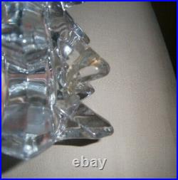 Vtg elegant Xmas Tree lot of 7-crystal ART glass trees