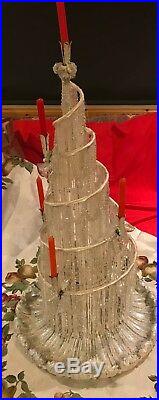 WOW! Crystal beaded Christmas Tree vintage or Antique Rare and very Rare