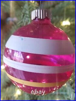 WW II Unsilvered Shiny Brite Christmas Ornaments