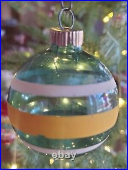 WW II Unsilvered Shiny Brite Christmas Ornaments