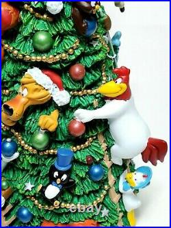 Warner Brothers Musical Lighted 15 Christmas Tree Looney Tunes with Box Vtg 2000