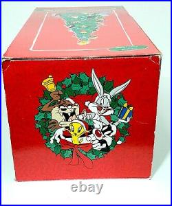 Warner Brothers Musical Lighted 15 Christmas Tree Looney Tunes with Box Vtg 2000