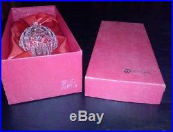 Waterford Crystal Christmas Tree Topper New In Box Vintage Globe 10 1/2 Tall