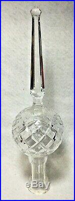 Waterford Lismore Diamond Crystal Christmas Tree Topper in Original Box Vintage