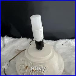 White /gold Ceremic Xmas Tree Hand Painted 17 Without Star 18.5 With VTG 1981 White /gold Ceremic Xmas Tree Hand Painted 17 Without Star 18.5 With VTG 1981