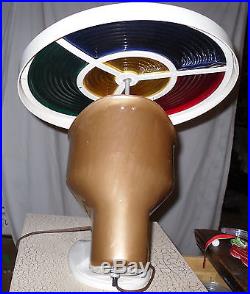Working Vintage Aluminum Christmas Tree Color Wheel COLORTONE Plastic